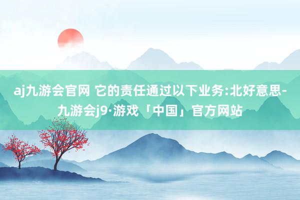 aj九游会官网 它的责任通过以下业务:北好意思-九游会j9·游戏「中国」官方网站