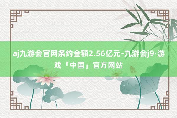 aj九游会官网条约金额2.56亿元-九游会j9·游戏「中国」官方网站