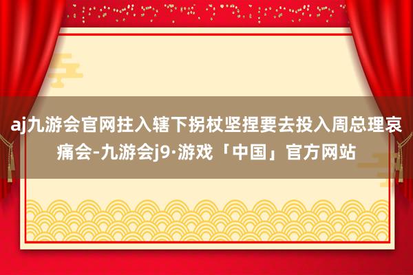 aj九游会官网拄入辖下拐杖坚捏要去投入周总理哀痛会-九游会j9·游戏「中国」官方网站